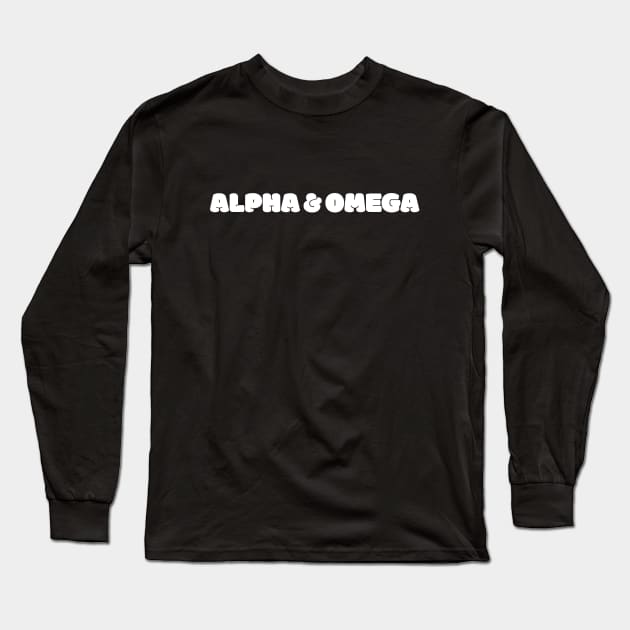 Alpha & Omega & Me Long Sleeve T-Shirt by Church Store